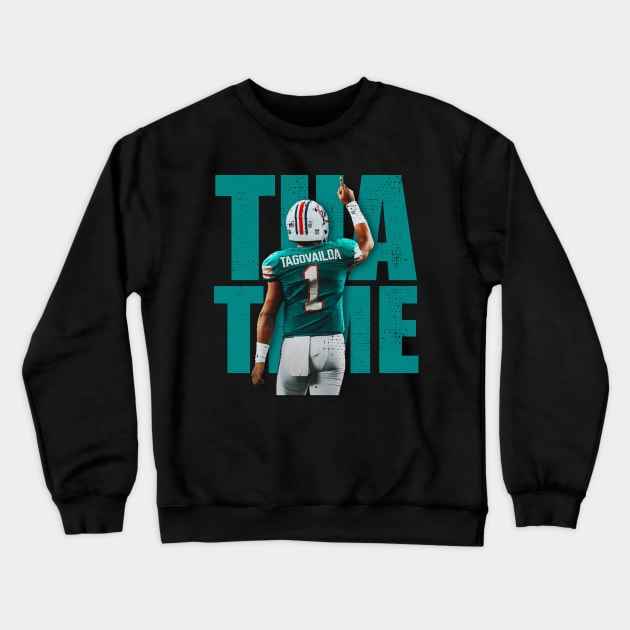 Tua Tagovailoa Miami Dolphins Crewneck Sweatshirt by Fabulous Fresh Fashions